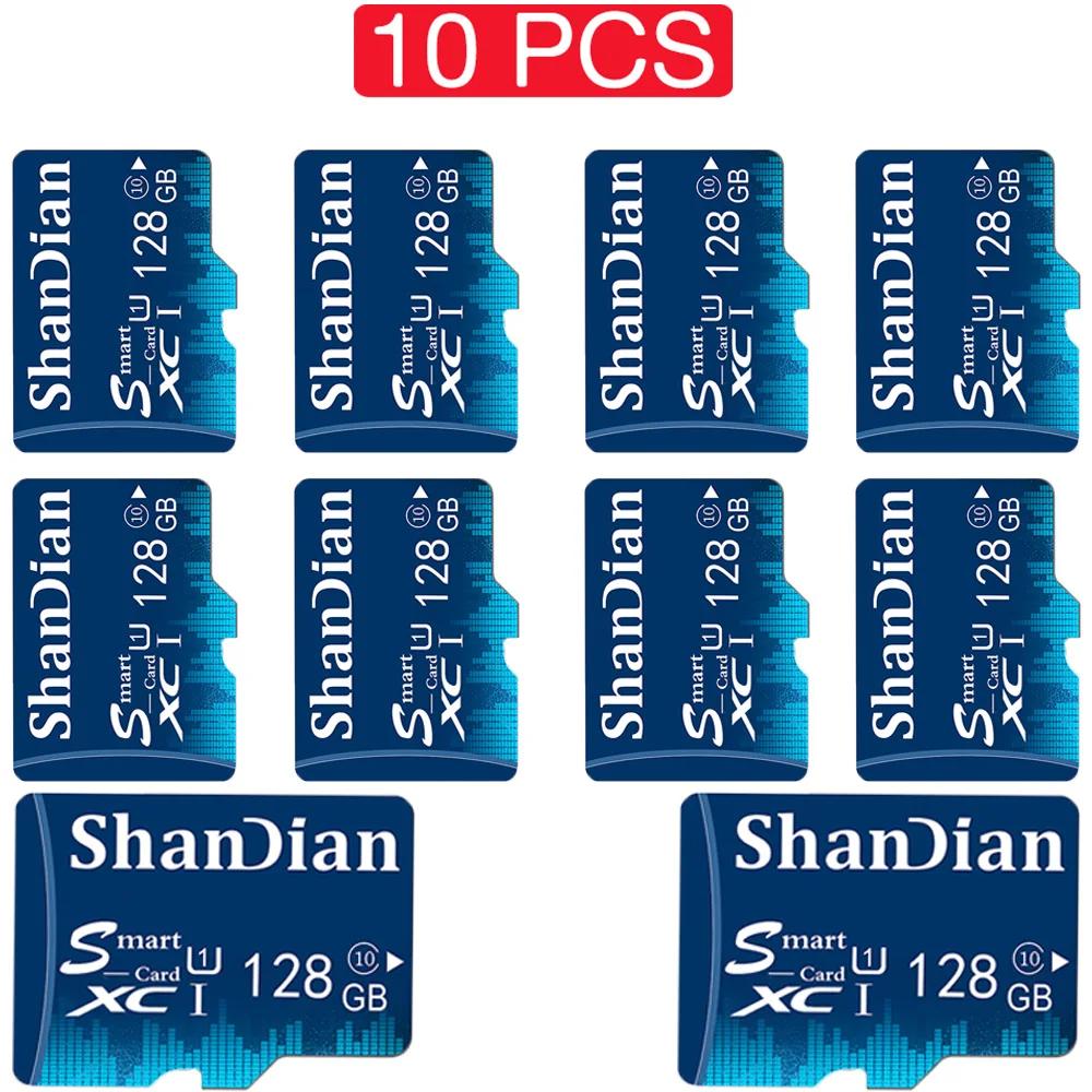SHANDIAN 100%  ̴ SD ī, Ŭ 10 ޸ ī, 16GB, 32GB, 64GB, 128GB, TF ī, ޴ PC ޸ ī, 10  Ʈ